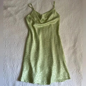 Mint green cheetah print dress Size Small